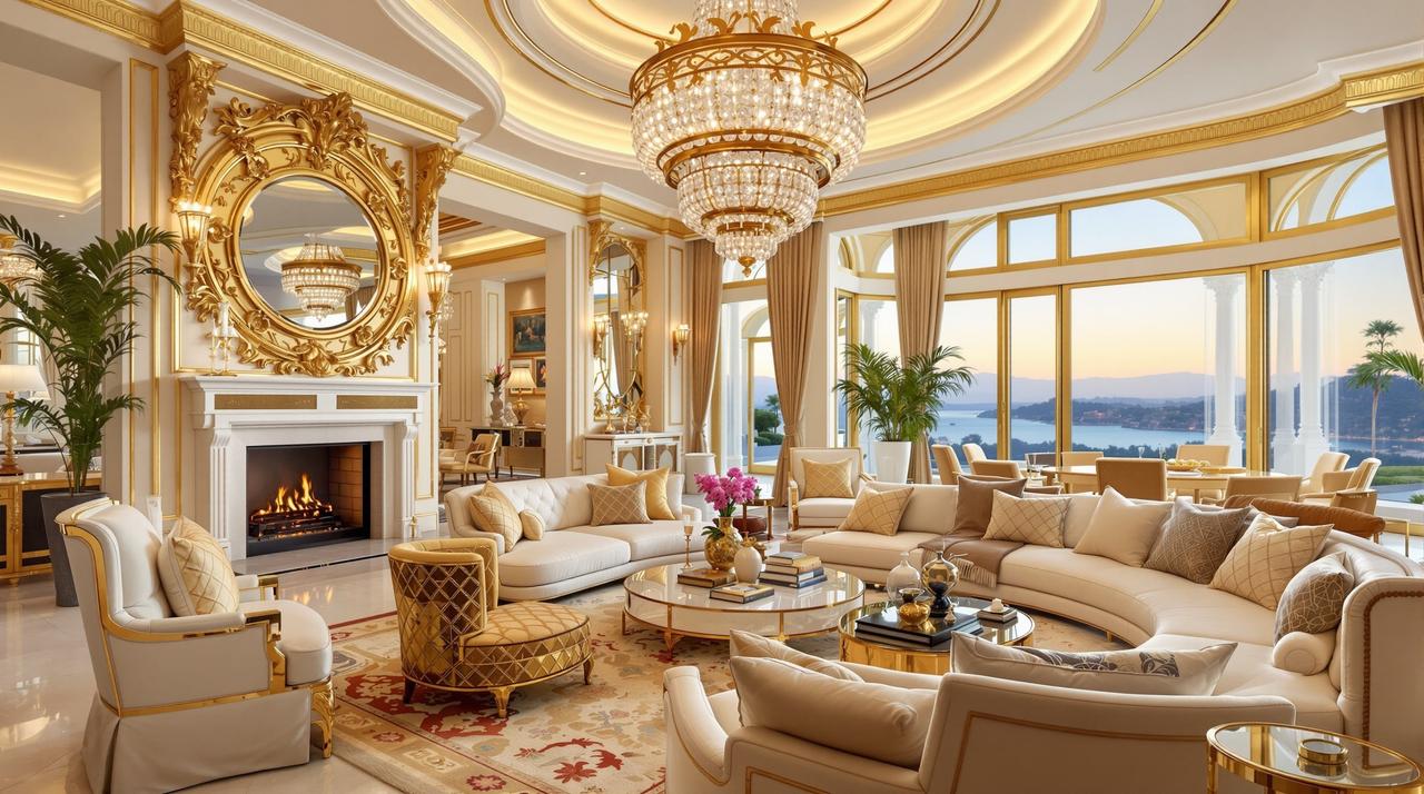 某女星豪宅曝光！室内装修奢华程度令人咋舌，网友：这才是真正的有钱人